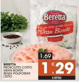 Mercati di Città La Prima Beretta prosciutto cotto gran bonta' offerta