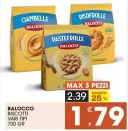 Mercati di Città La Prima Balocco biscotti vari tipi offerta