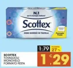 Mercati di Città La Prima Scottex tovaglioli monoveolo formato festa offerta
