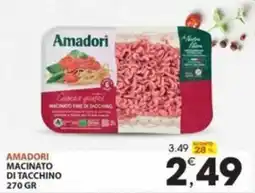 Mercati di Città La Prima Amadori macinato di tacchino offerta