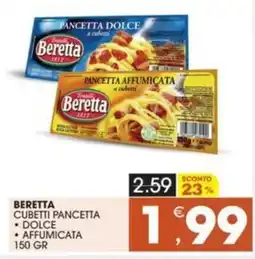 Mercati di Città La Prima Beretta cubetti pancetta offerta