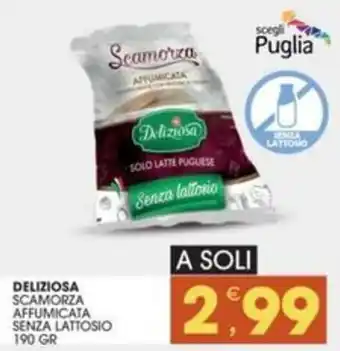 Deliziosa scamorza affumicata senza lattosio