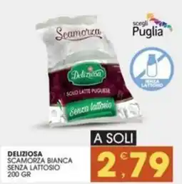 Mercati di Città La Prima Deliziosa scamorza bianca senza lattosio offerta
