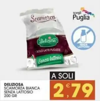 Deliziosa scamorza bianca senza lattosio