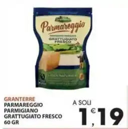 Mercati di Città La Prima Granterre Parmareggio Parmigiano Grattugiato Fresco offerta