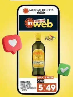 Mercati di Città La Prima Desantis olio extra vergine di oliva classico offerta