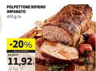 Coop Polpettone ripieno impanato offerta