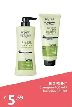 Smoll Biopoint shampoo liscio assoluto / balsamo liscio assoluto offerta