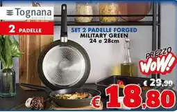 Europlanet Casa Tognana set 2 padelle forged military green offerta