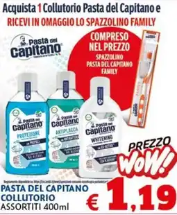 Europlanet Casa Pasta del Capitano collutorio offerta