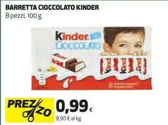 Coop Kinder cioccolato offerta