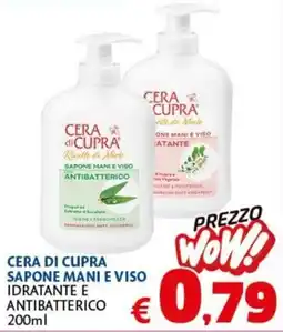 Europlanet Casa Cera di Cupra Sapone mani e viso offerta