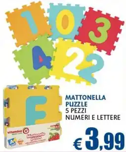 Europlanet Casa Mattonella puzzle numeri e lettere offerta