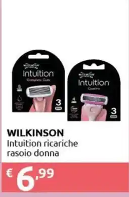 Smoll Wilkinson Intuition ricariche rasoio donna offerta