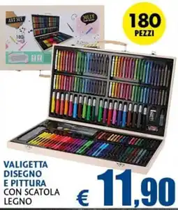 Europlanet Casa Valigetta disegno e pittura con scatola legno offerta