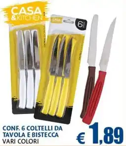 Europlanet Casa Casa & Kitchen coltelli da tavola e bisteca offerta