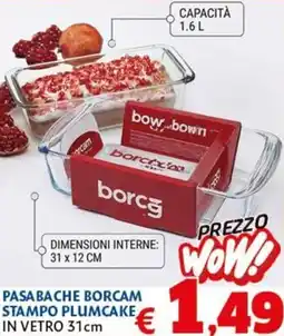 Europlanet Casa Passabache Borcam stampo plumcake offerta
