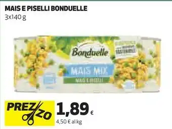 Coop Mais e piselli offerta
