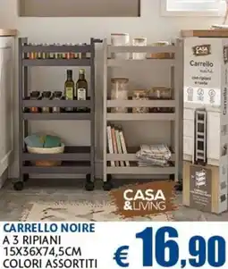 Europlanet Casa Carrello noire offerta