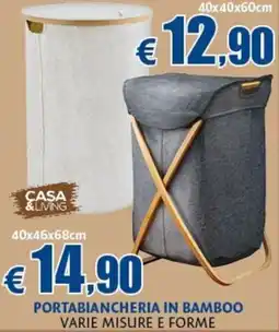 Europlanet Casa Portabiancheria in bamboo offerta