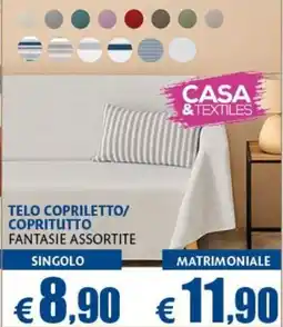 Europlanet Casa Telo copriletto/copritutto fantasie assortite offerta