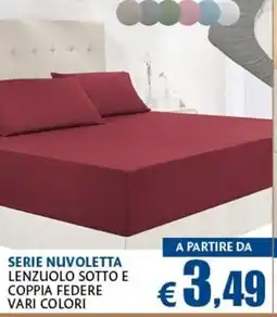Europlanet Casa Serie Nuvolella lenzuolo sotto e coppia federe offerta