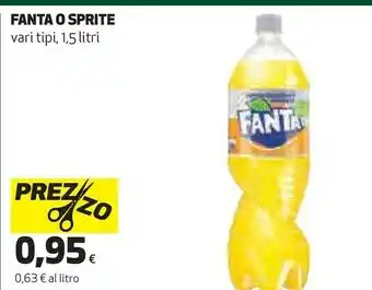 Coop Coca-cola - fanta lemon 1500 g(ml) offerta