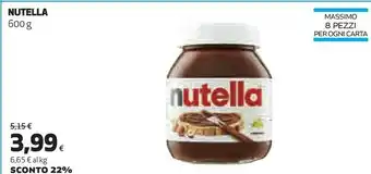 Coop Nutella offerta