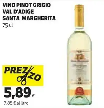 Coop Santa margherita pinot grigio 750 ml offerta