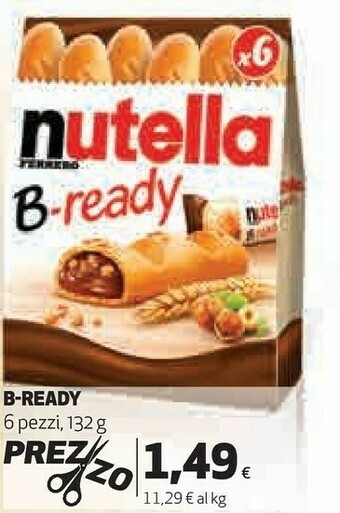 Coop Nutella b-ready offerta