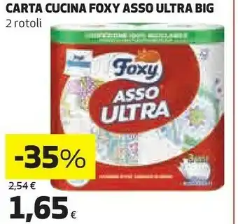 Coop Foxy carta cucina asso ultra big offerta