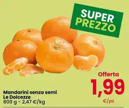 Interspar Mandarini senza semi Le Dolcezze offerta