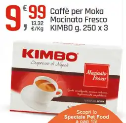 Supermercati Dok Caffè per Moka Macinato Fresco Kimbo offerta