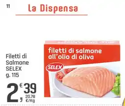 Supermercati Dok Filetti di Salmone SELEX offerta