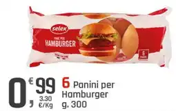 Supermercati Dok selex Panini per Hamburger offerta