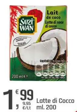 Supermercati Dok Latte di Cocco Suzi Wan offerta