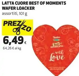 Coop Latta cuore best of moments wafer offerta