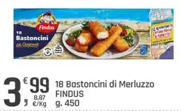 Supermercati Dok 18 Bastoncini di Merluzzo FINDUS offerta