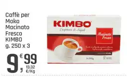 Supermercati Dok Caffè per Moka Macinato Fresco KIMBO offerta