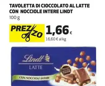 Coop Tavoletta di cioccolato al latte con nocciole intere offerta
