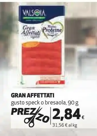 Coop Valsoia gran affettati gusto speck offerta