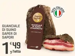 Supermercati Dok Guanciale di suino Saper di Sapori offerta