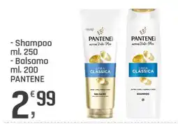 Supermercati Dok Pantene balsamo e shampoo linea classica offerta