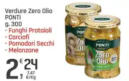 Supermercati Dok Verdure Zero Olio Ponti offerta