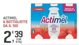 Supermercati Dok Actimel fragola offerta