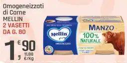 Supermercati Dok Omogeneizzati di Carne Mellin offerta