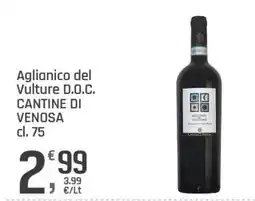 Supermercati Dok Aglianico del Vulture D.O.C. Cantine di Venosa offerta