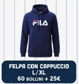 Supermercati Dok Felpa con cappuccio Fila offerta