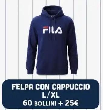 Supermercati Dok Felpa con cappuccio Fila offerta