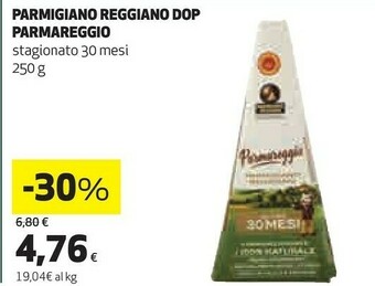 Coop Parmigiano reggiano dop 30 mesi offerta
